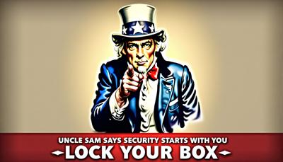 1337-Uncle Sam Says  Security Starts With You --- Lock Your Box